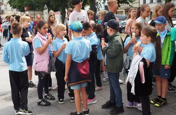 Masz Głos w Chełmnie. Happening przed ratuszem [fot. Agnieszka Waszkiewicz]