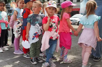 Masz Głos w Chełmnie. Happening przed ratuszem [fot. Agnieszka Waszkiewicz]