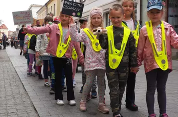 Masz Głos w Chełmnie. Happening przed ratuszem [fot. Agnieszka Waszkiewicz]