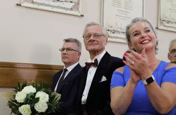 Uroczystość nadania tytułu Zasłużony dla Miasta Chełmna Władysławowi Fliegerowi/FOT. JD