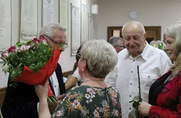 Uroczystość nadania tytułu Zasłużony dla Miasta Chełmna Władysławowi Fliegerowi/FOT. JD