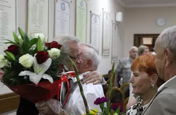 Uroczystość nadania tytułu Zasłużony dla Miasta Chełmna Władysławowi Fliegerowi/FOT. JD