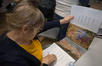 Senior też dziennikarz/Fot. uczestnicy zajęć