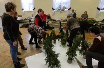 Świąteczne Warsztaty Florystyczne w Papowie Biskupim/ Fot. Nadesłane