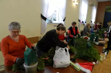 Świąteczne Warsztaty Florystyczne w Papowie Biskupim/ Fot. Nadesłane