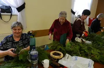 Świąteczne Warsztaty Florystyczne w Papowie Biskupim/ Fot. Nadesłane