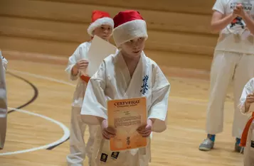 Świąteczne spotkanie u karateków z Chełmna/ Fot. Pitrex