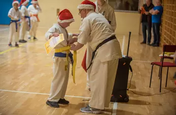 Świąteczne spotkanie u karateków z Chełmna/ Fot. Pitrex