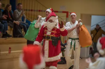 Świąteczne spotkanie u karateków z Chełmna/ Fot. Pitrex