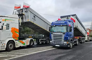 Ogólnopolski strajk rolników. Kilkaset osób protestuje pod Chełmnem/ Fot. Bartosz Kubacki