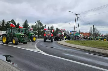 Ogólnopolski strajk rolników. Kilkaset osób protestuje pod Chełmnem/ Fot. Bartosz Kubacki