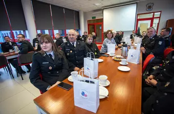 Spotkanie ze strażakami z powiatu chełmińskiego, fot. Mikołaj Kuras dla UMWKP