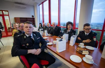 Spotkanie ze strażakami z powiatu chełmińskiego, fot. Mikołaj Kuras dla UMWKP