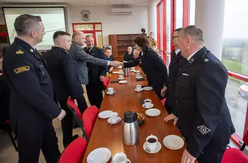 Spotkanie ze strażakami z powiatu chełmińskiego, fot. Mikołaj Kuras dla UMWKP