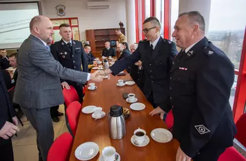 Spotkanie ze strażakami z powiatu chełmińskiego, fot. Mikołaj Kuras dla UMWKP