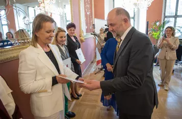 Wręczenie aktów nominacji do Kujawsko-Pomorskiej Rady Kobiet, fot. Mikołaj Kuras dla UMWKP