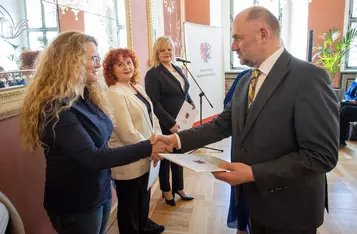 Wręczenie aktów nominacji do Kujawsko-Pomorskiej Rady Kobiet, fot. Mikołaj Kuras dla UMWKP