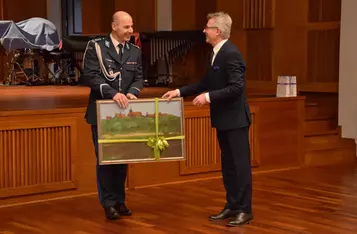 Uroczystość powołania komendanta policji w Chełmnie/ Fot. AW