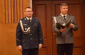 Uroczystość powołania komendanta policji w Chełmnie/ Fot. AW