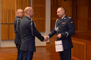 Uroczystość powołania komendanta policji w Chełmnie/ Fot. AW