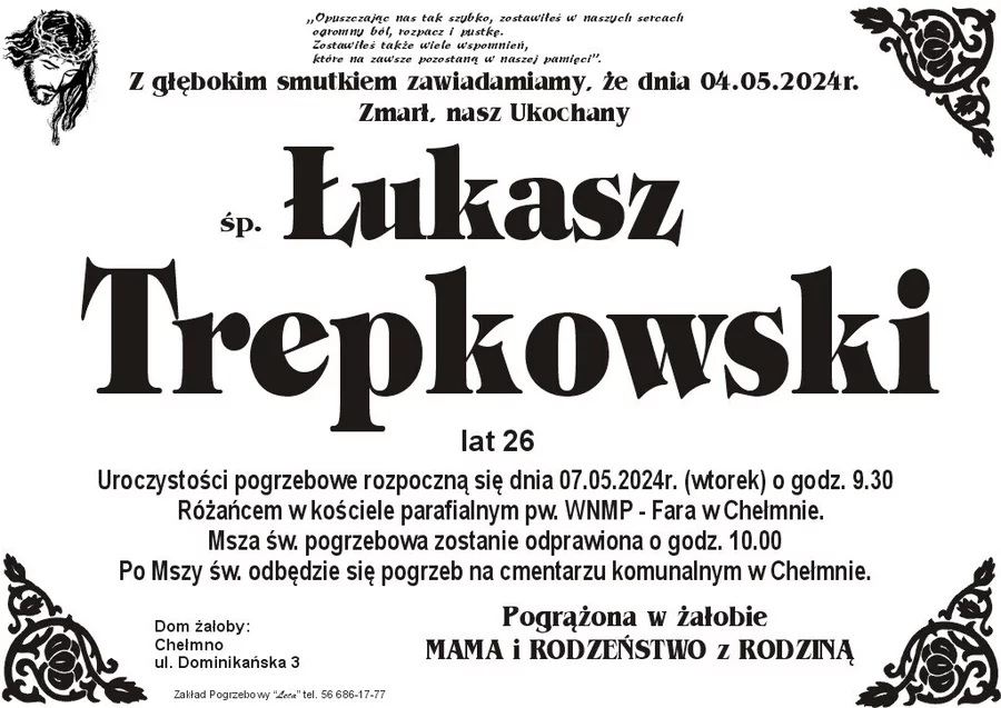 Miejsce na komentarz to przestrzeń na Twoje kondolencje.