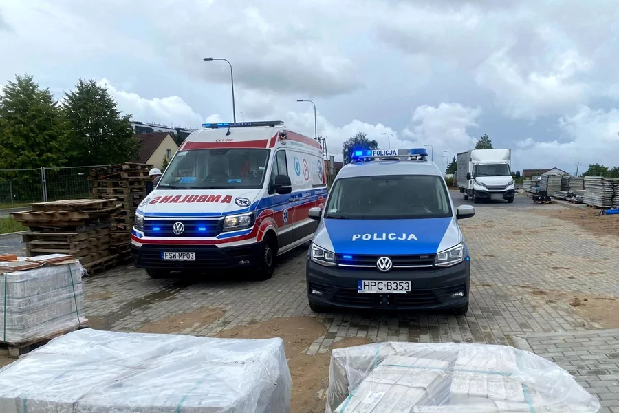 Mężczyzna spod Chełmna w Świeciu nagle stracił przytomność/ Fot. KPP Świecie