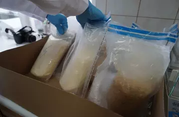 W mieszkaniu pod Świeciem policjanci znaleźli blisko 6 kg narkotyków/ Fot. KPP Świecie