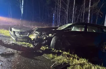 Śmiertelny wypadek pod Świeciem/ Fot. OSP Fletnowo