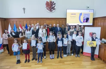Rozdanie nagród w konkursie „Mój innowacyjny wynalazek”, fot. Mikołaj Kuras dla UMWKP