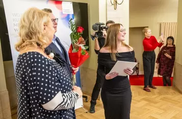 Wręczenie nagród dla działaczy kultury, fot. Andrzej Goiński/UMWKP