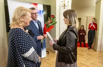 Wręczenie nagród dla działaczy kultury, fot. Andrzej Goiński/UMWKP