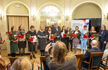 Wręczenie nagród dla działaczy kultury, fot. Andrzej Goiński/UMWKP