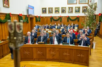 Sesja budżetowa sejmiku województwa, fot. Andrzej Goiński/ UMWKP