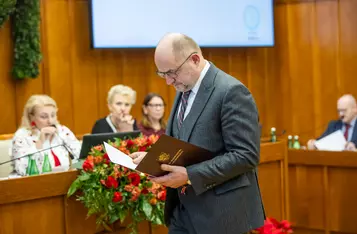 Sesja budżetowa sejmiku województwa, fot. Andrzej Goiński/ UMWKP