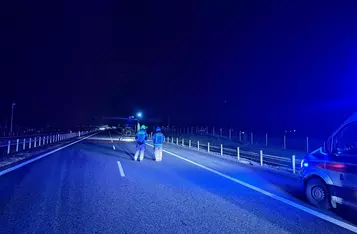 Wypadek na A1 pod Chełmnem/ Fot. KP PSP Chełmno