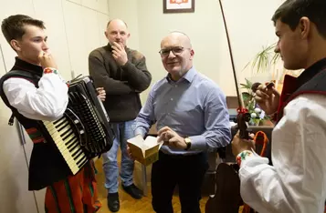 Spotkanie z Grupo Folclórico Polonês Mazury, fot. Andrzej Goiński/UMWKP