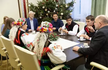 Spotkanie z Grupo Folclórico Polonês Mazury, fot. Andrzej Goiński/UMWKP