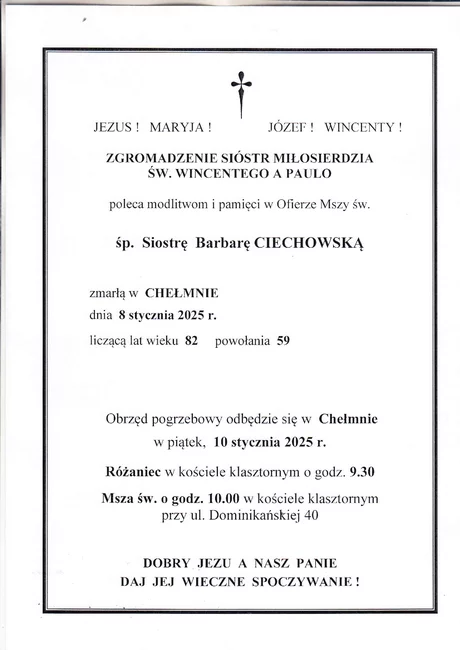 W komentarzach wpisujemy wspomnienia i kondolencje.