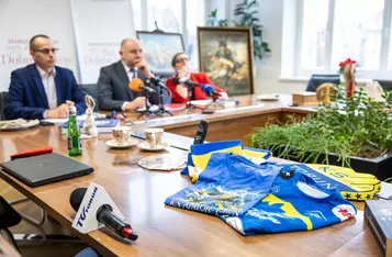 Konferencja prasowa przed XIII Marszałkowskim Balem Dobroczynnym fot. Szymon Zdziebło/tarantoga.pl dla UMWKP