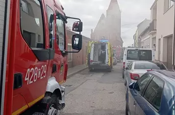 Jedna osoba zginęła w pożarze kamienicy w Chełmnie/ Fot. KP PSP w Chełmnie