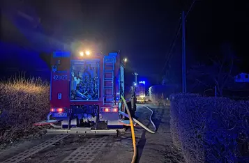 Tragiczny pożar na działkach nad Wisłą w Chełmnie/ Fot. KP PSP Chełmno