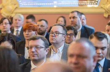 Wręczenie nominacji członkom Europejskiego Korpusu Radnych fot. Mikołaj Kuras dla UMWKP