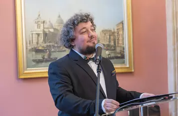 Wręczenie nominacji członkom Europejskiego Korpusu Radnych fot. Mikołaj Kuras dla UMWKP
