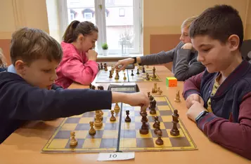 Turniej szachowy w Chełmnie/ Fot. AW