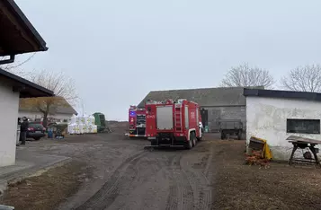 Pożar w Rybieńcu pod Chełmnem/ Fot. KP PSP Chełmno