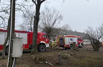 Pożar w Rybieńcu pod Chełmnem/ Fot. KP PSP Chełmno