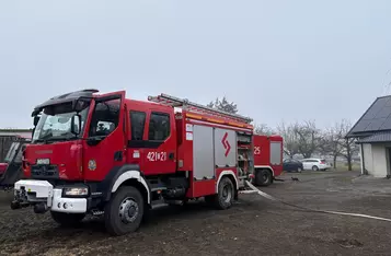 Pożar w Rybieńcu pod Chełmnem/ Fot. KP PSP Chełmno