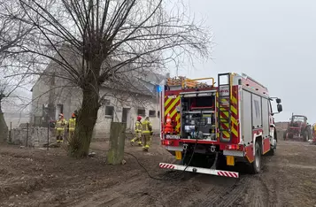 Pożar w Rybieńcu pod Chełmnem/ Fot. KP PSP Chełmno