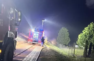 Trwa czarna seria pożarów na działkach w Chełmnie/ Fot. OSP Podwiesk