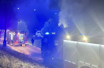 Trwa czarna seria pożarów na działkach w Chełmnie/ Fot. OSP Podwiesk